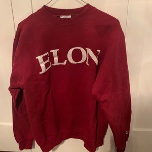Unisex Champion Red Elon Sweatshirt